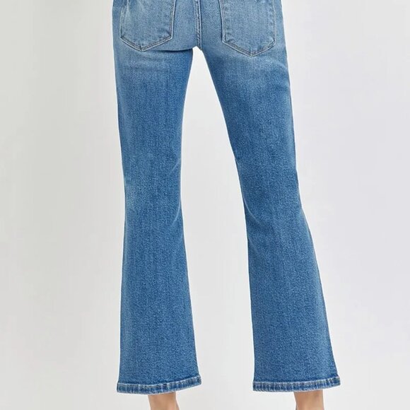 RISEN Full Size Low Rise‎ Crop Flare Jeans Plus Size - Picture 5 of 7